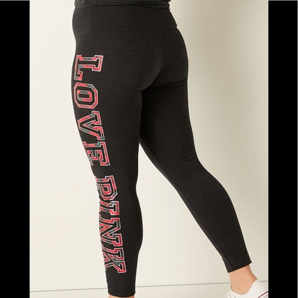Pink Victoria’s Secret Cotton High Waist Full Length Legging NWT - Picture 2 of 8